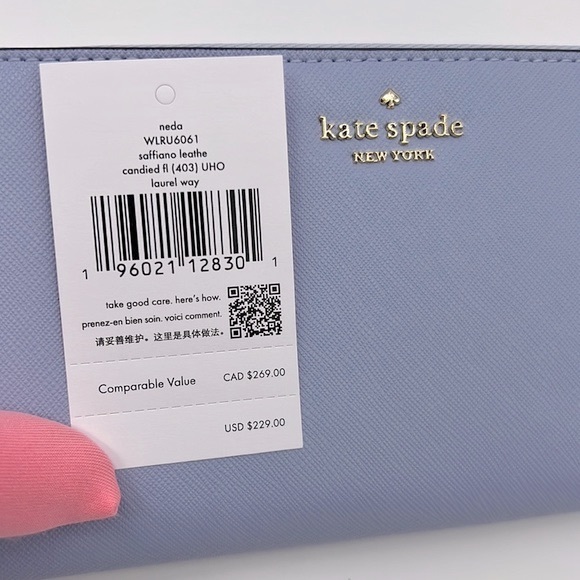 Kate Spade Laurel Way Neda Large Wallet Candied Flower - Picture 9 of 13